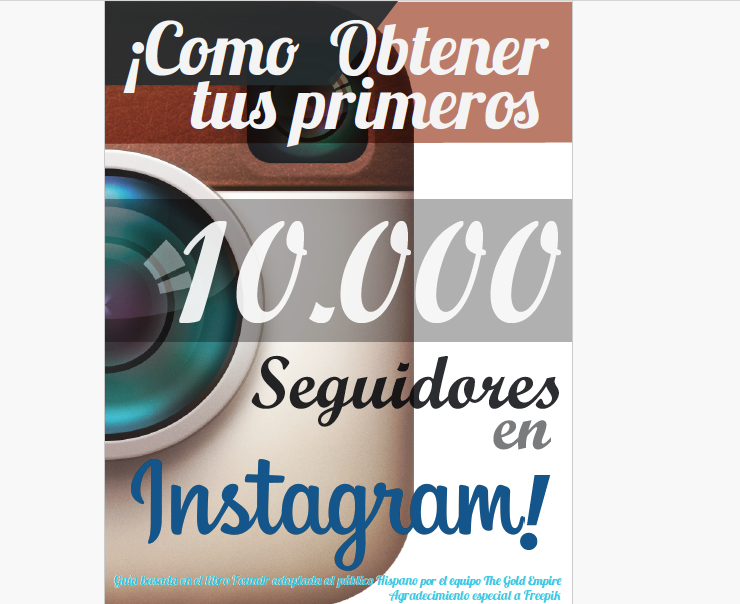 Cómo Obtener Tus Primeros 10.000 Seguidores en Instagram Empire [EBOOK PDF] 📱💎👑 - LECTOPLAN